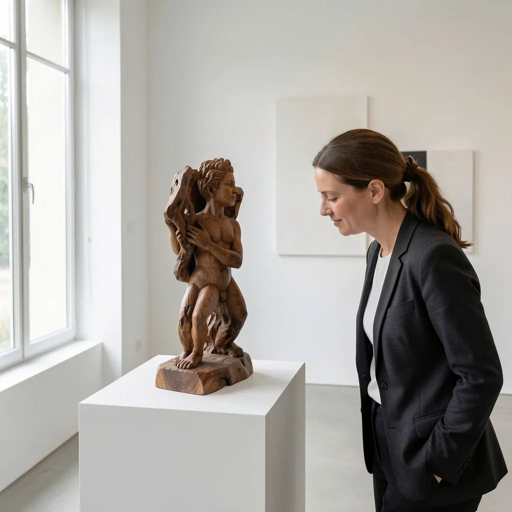 Collection of hand-carved wooden items showcasing various techniques