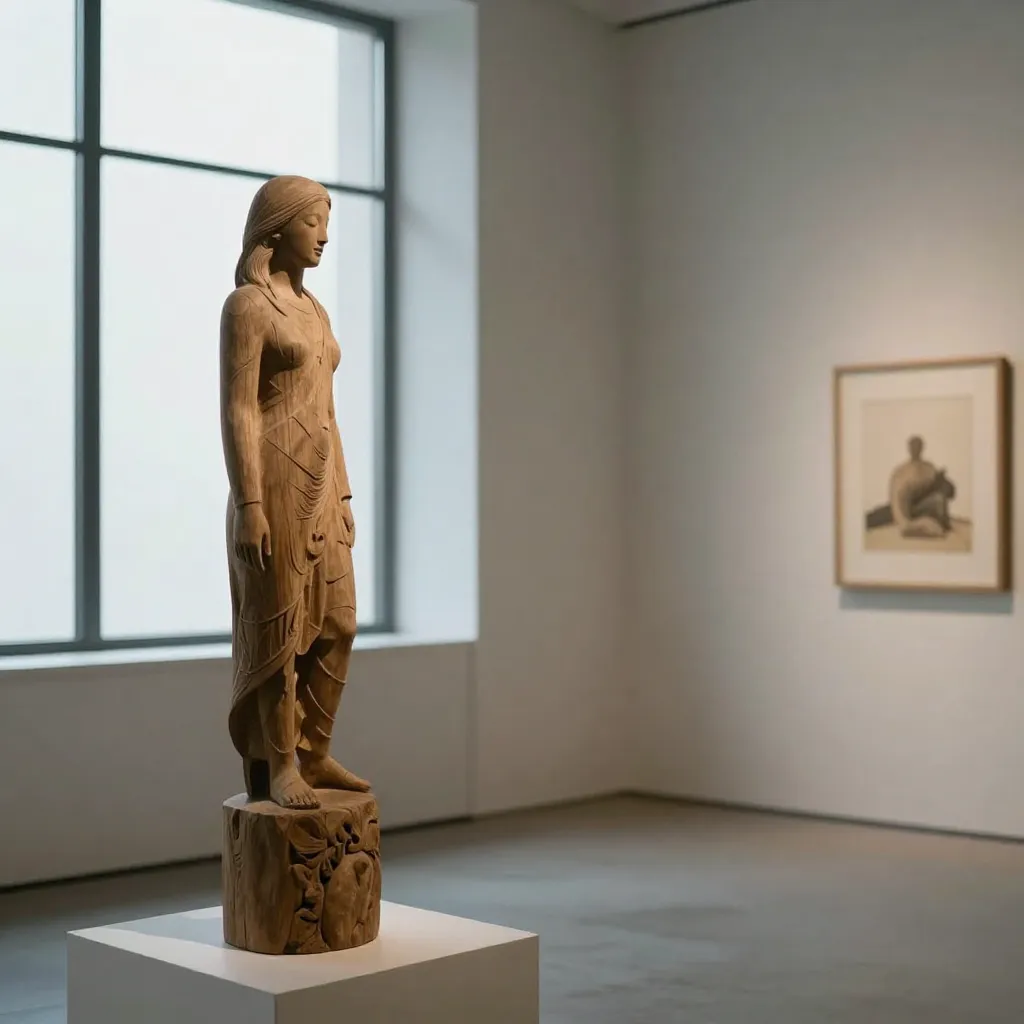 Medium-sized maple wood bowl with smooth finish