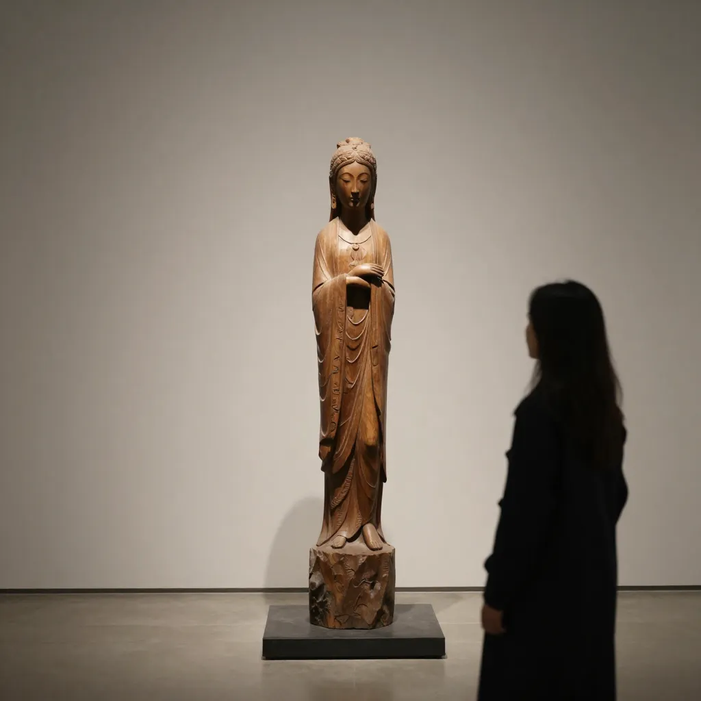 Large walnut serving bowl with polished interior