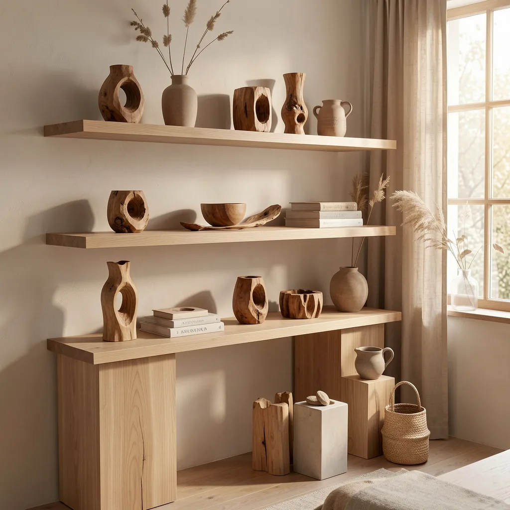 Maple wood with fine, uniform grain texture