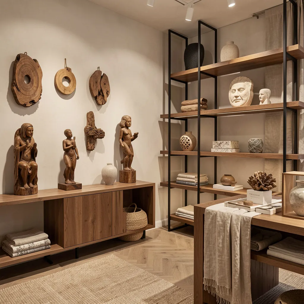 Large maple sculpture with intricate details