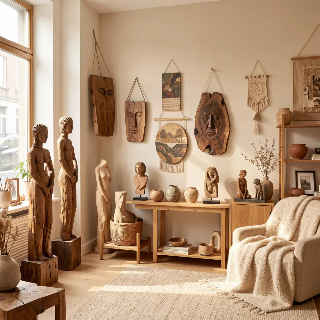 Small walnut decorative bowl